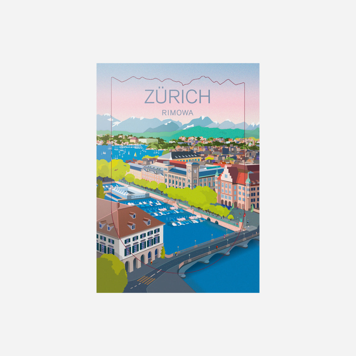 RIMOWA City Stickers Zurich Multicolour