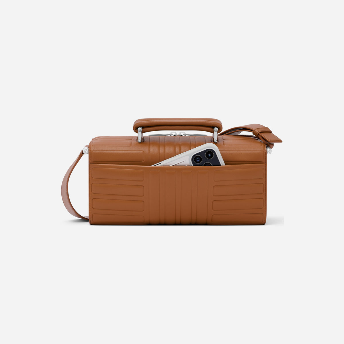 RIMOWA Groove Leather Cross-Body Bag Large Cognac Brown