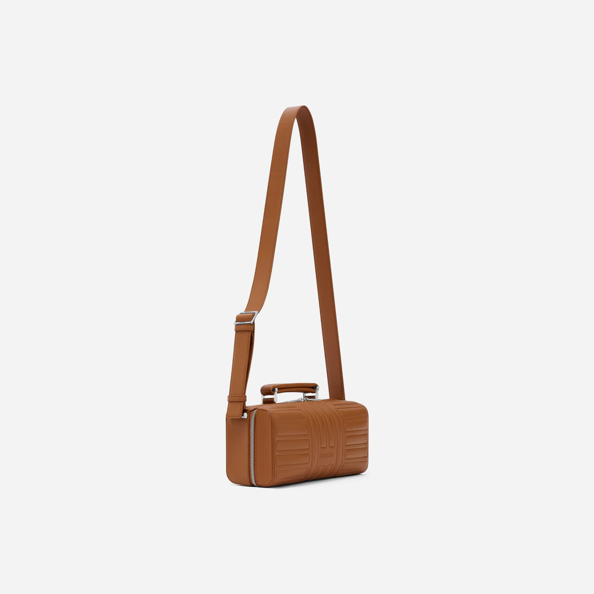 RIMOWA Groove Leather Cross-Body Bag Large Cognac Brown
