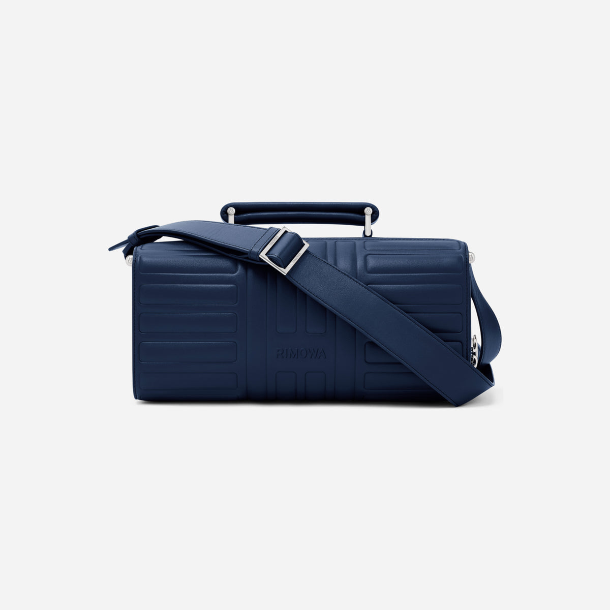 RIMOWA Groove Leather Cross-Body Bag Large Ink Blue
