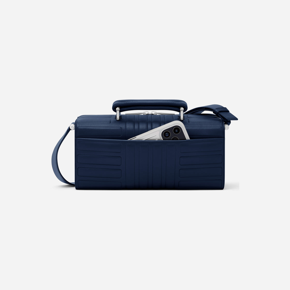 RIMOWA Groove Leather Cross-Body Bag Large Ink Blue