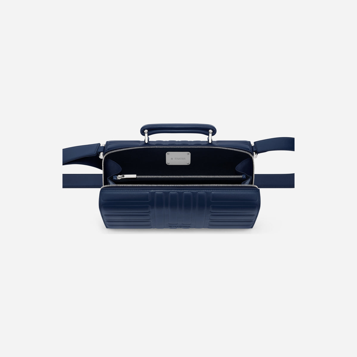 RIMOWA Groove Leather Cross-Body Bag Large Ink Blue