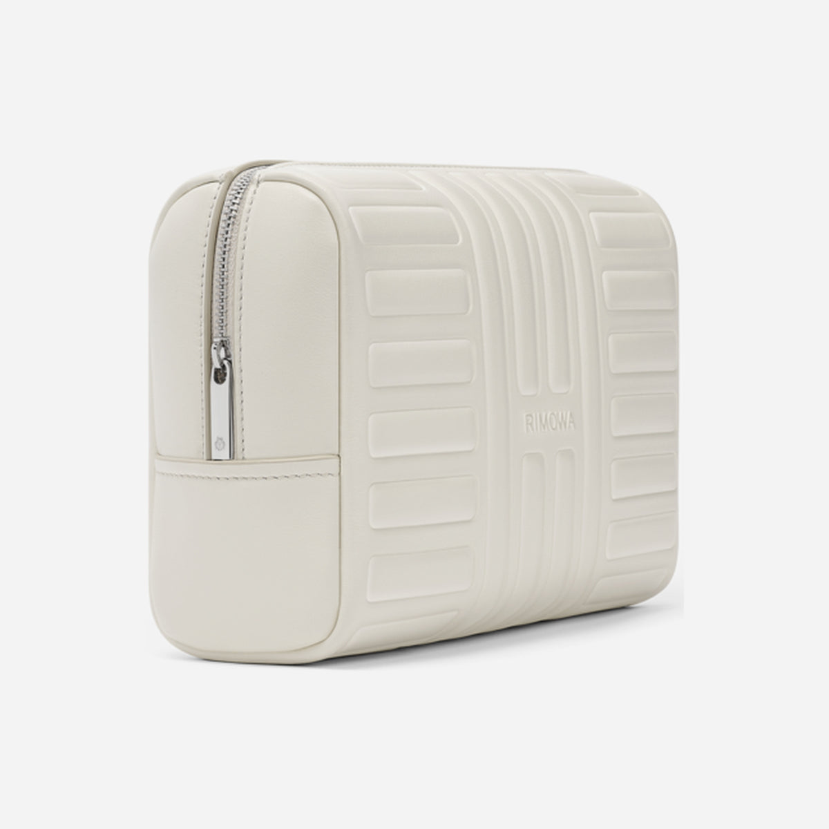 RIMOWA Groove Leather Zipped Pouch Chalk Beige