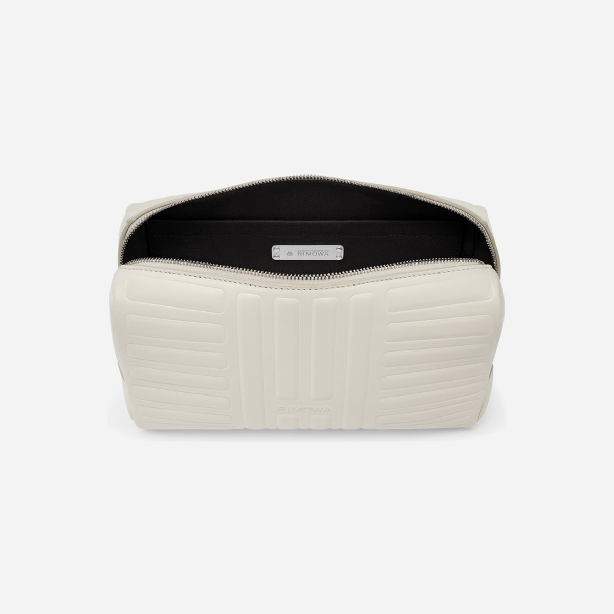 RIMOWA Groove Leather Zipped Pouch Chalk Beige