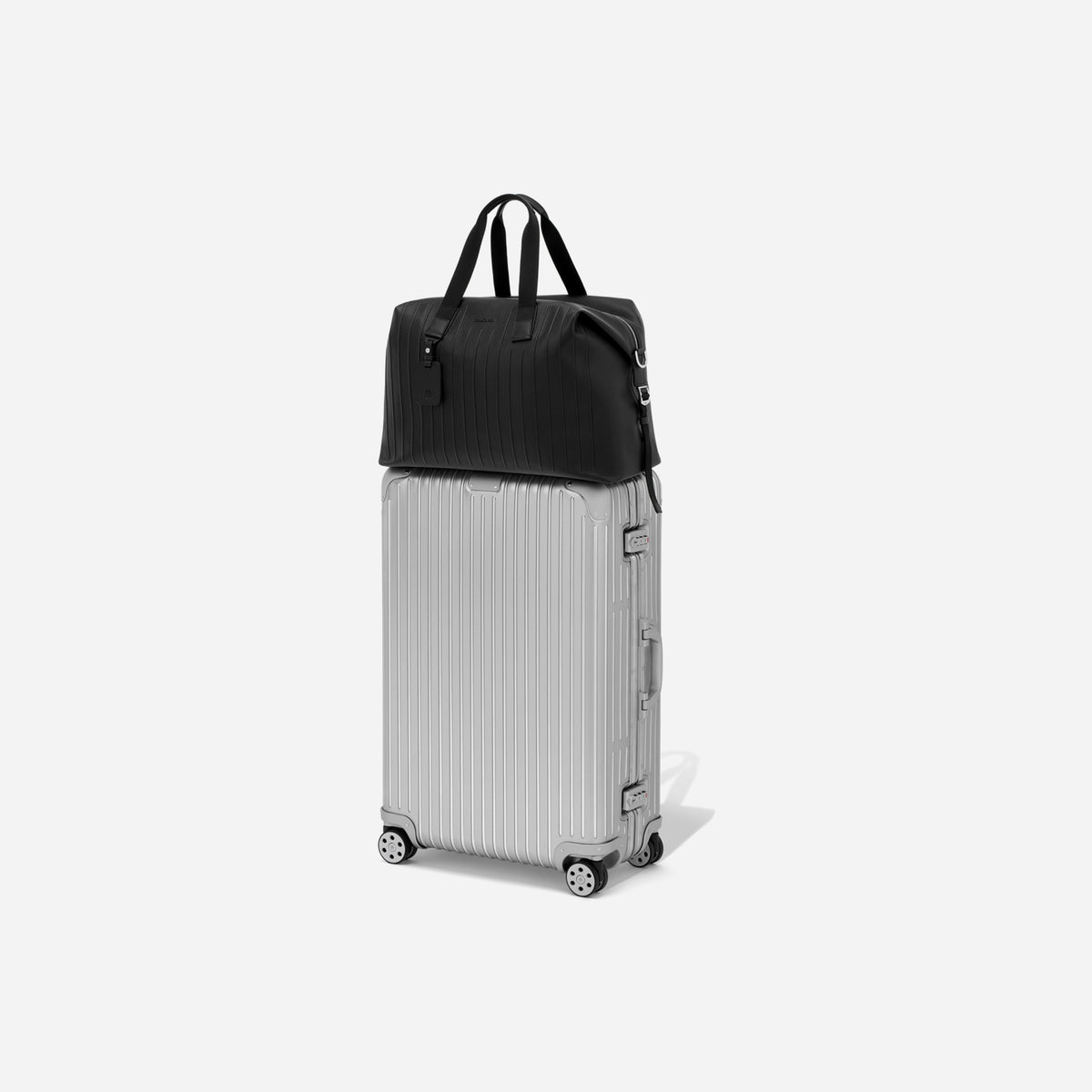 RIMOWA Never Still Leather Duffle Bag Large Black