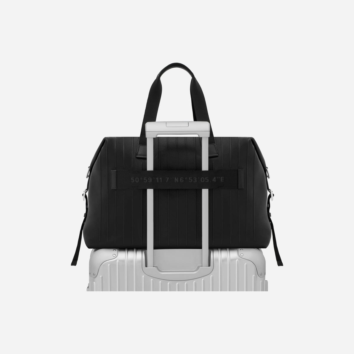 RIMOWA Never Still Leather Duffle Bag Large Black