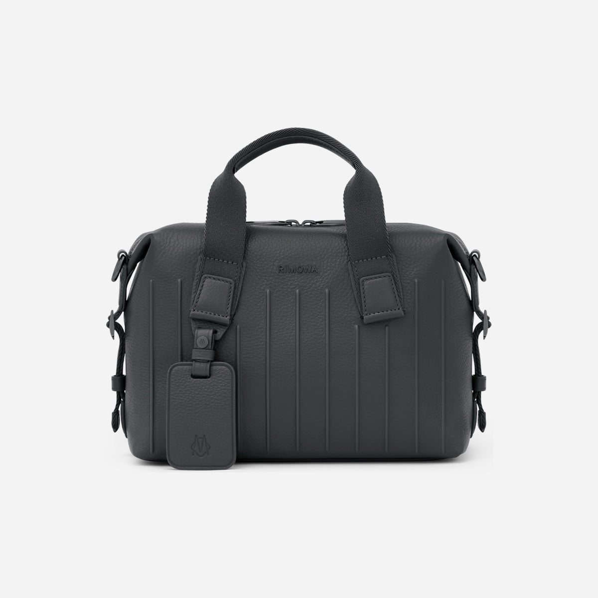 RIMOWA Never Still Leather Cross-Body Bag Small Anthracite Grey