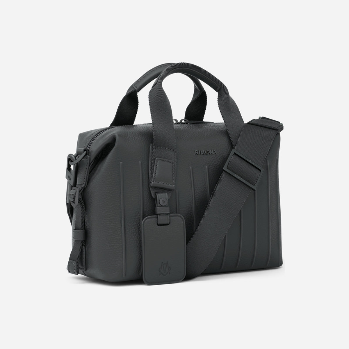 RIMOWA Never Still Leather Cross-Body Bag Small Anthracite Grey