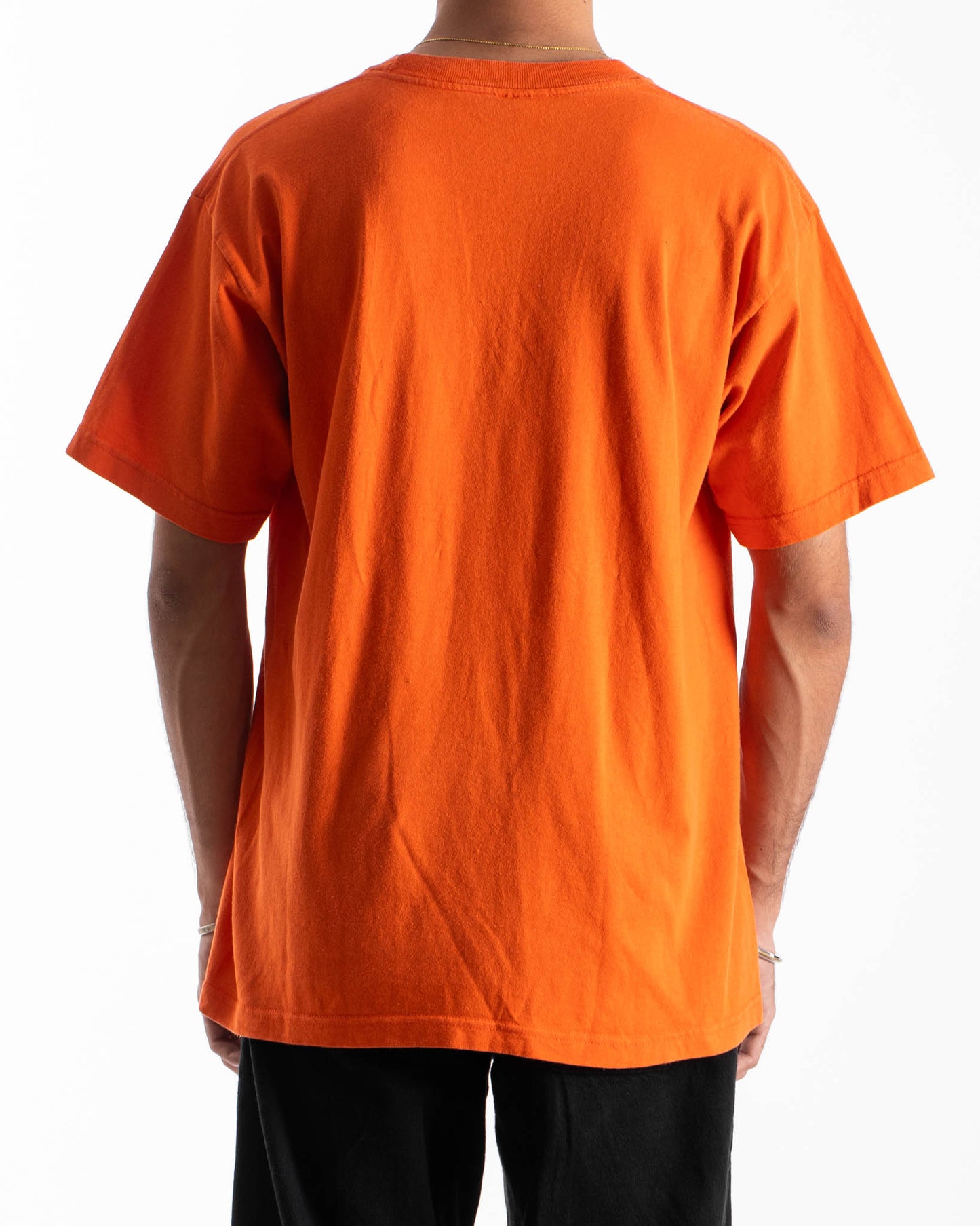 Vintage 80'S Bayside Made In Usa Pocket Tee Orange