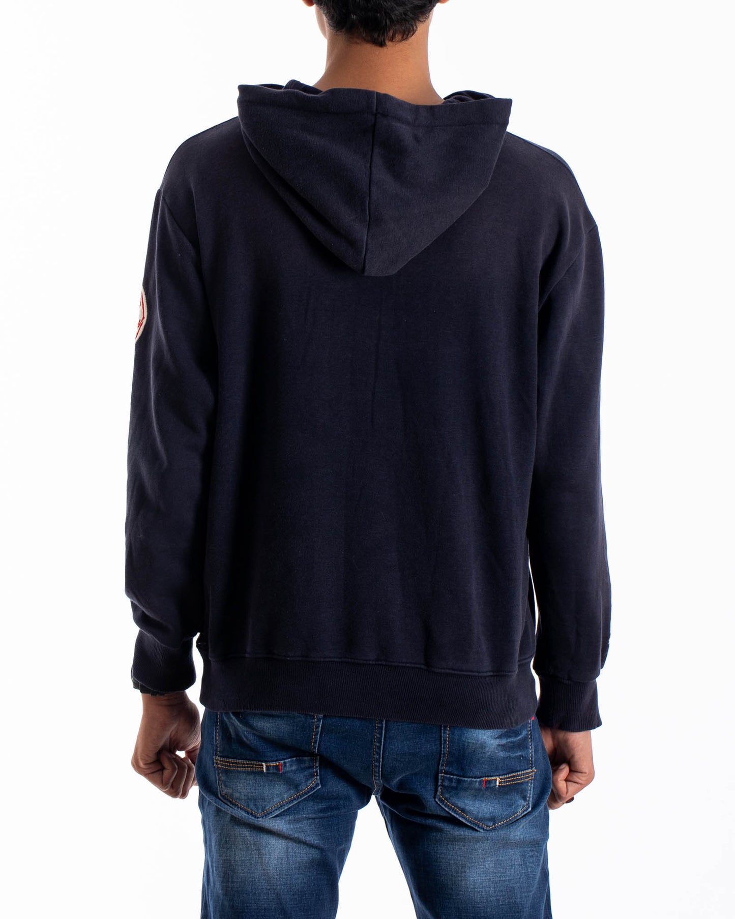 Mitchell & Neas Yankees Logo Hoodie Navy Blue