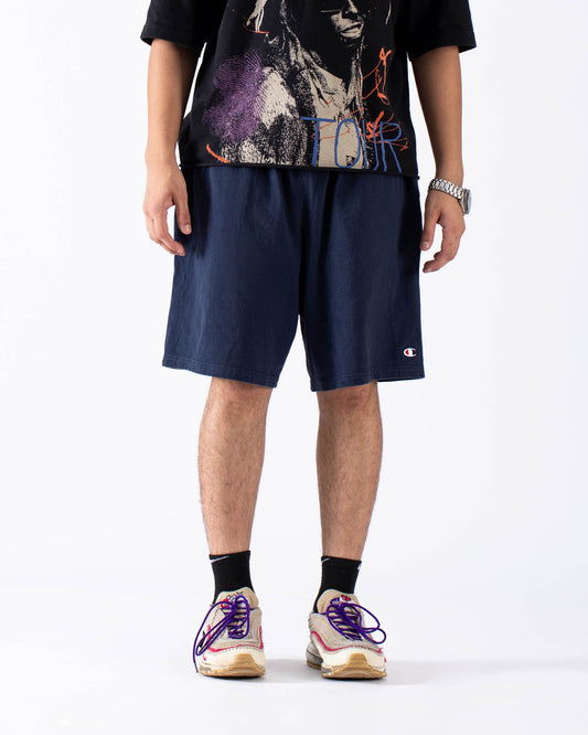 Vintgage Champion Drawstring Shorts Navy