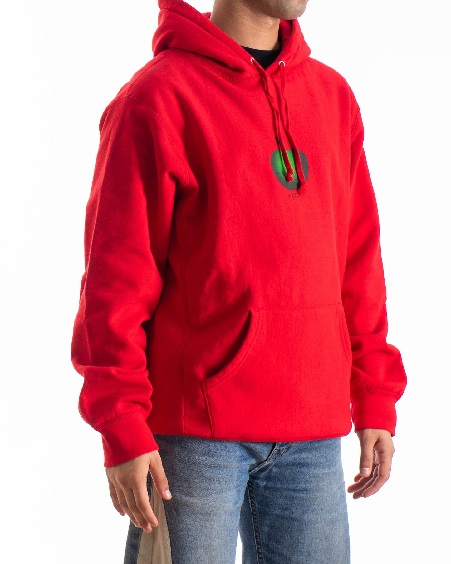 Supreme Apple Hooded Sweatshirt Red