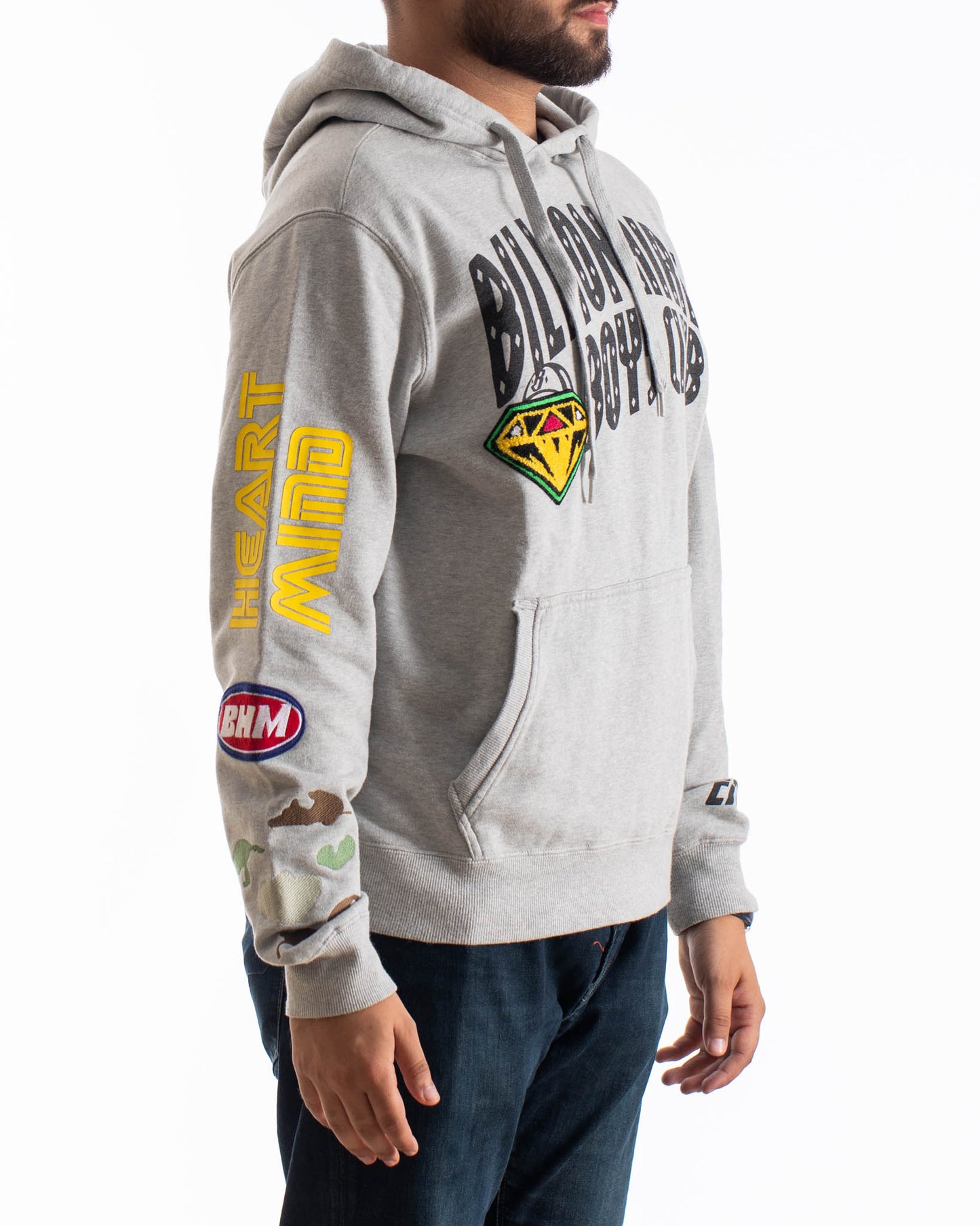 Billionaire Boys Club SPace Circuit Pullover Hoodie In Heather Grey