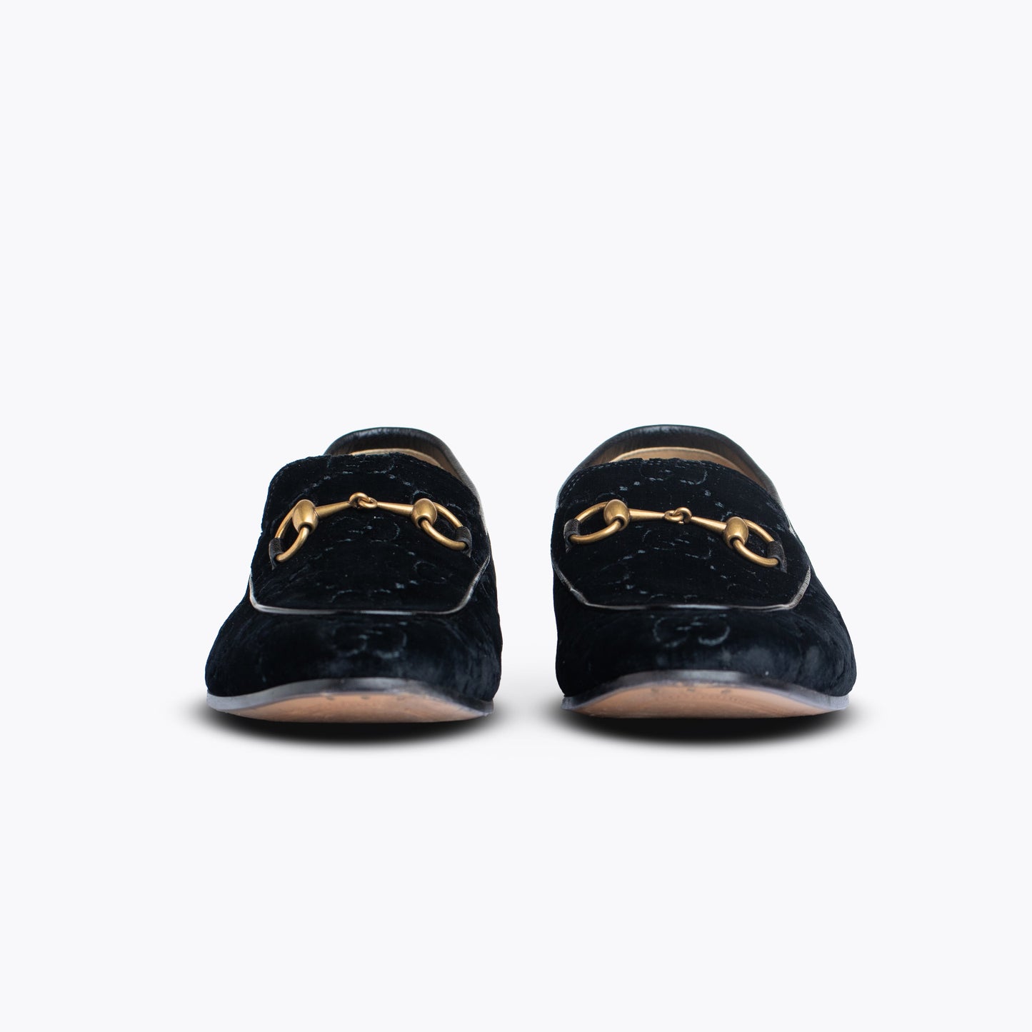 Gucci Jordan Gg Velvet Loafer Black