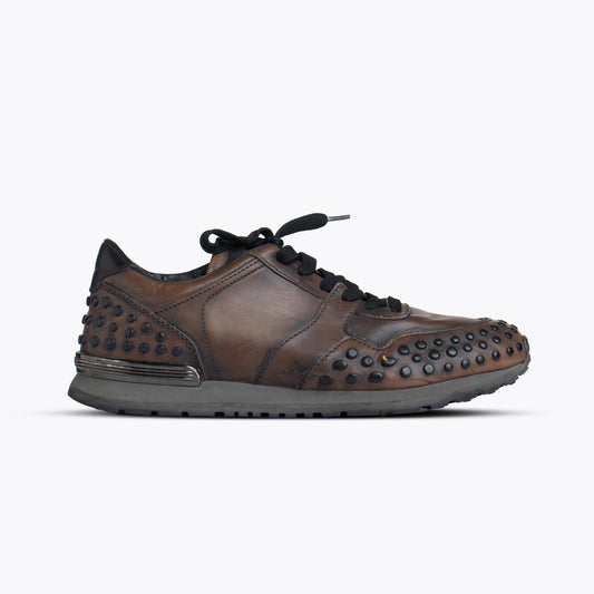 Tod'S Gommino Leather Sneakers Dark Brown