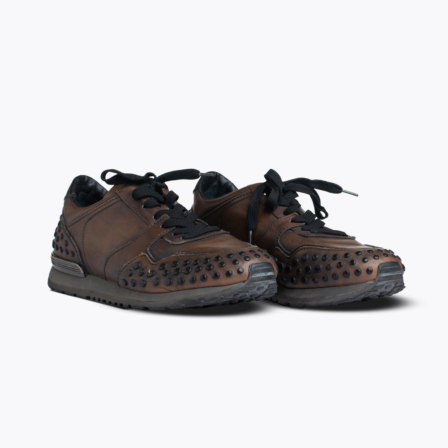 Tod'S Gommino Leather Sneakers Dark Brown