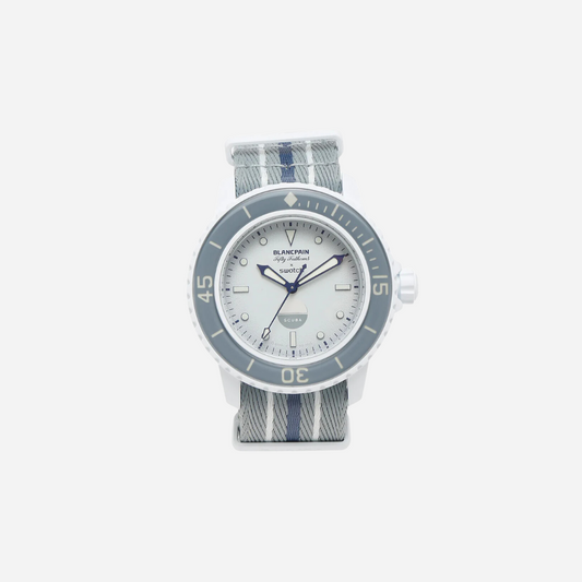 SWATCH X BLANCPAIN BIOCERAMIC SCUBA FIFTY FATHOMS ANTARCTIC OCEAN