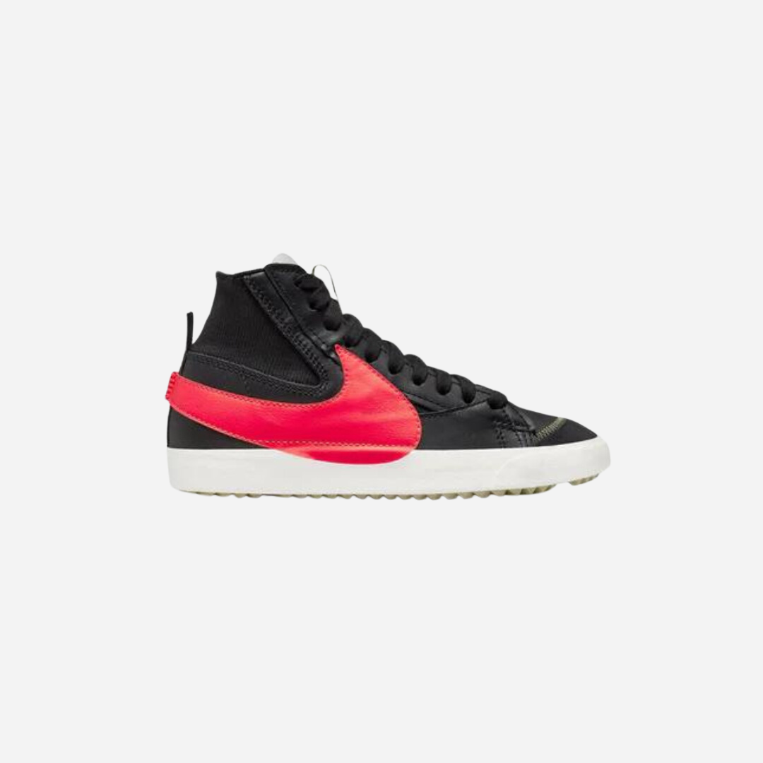 NIKE BLAZER MID 77 JUMBO BLACK BRIGHT CRIMSON