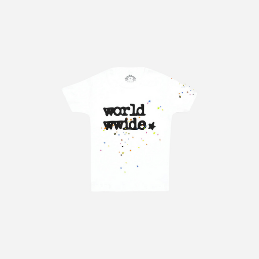 SP5DER WOMEN'S WORLDWIDE TEE WHITE