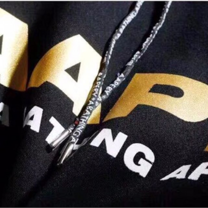 AAPE AUDI R8 BLACK HOODIE