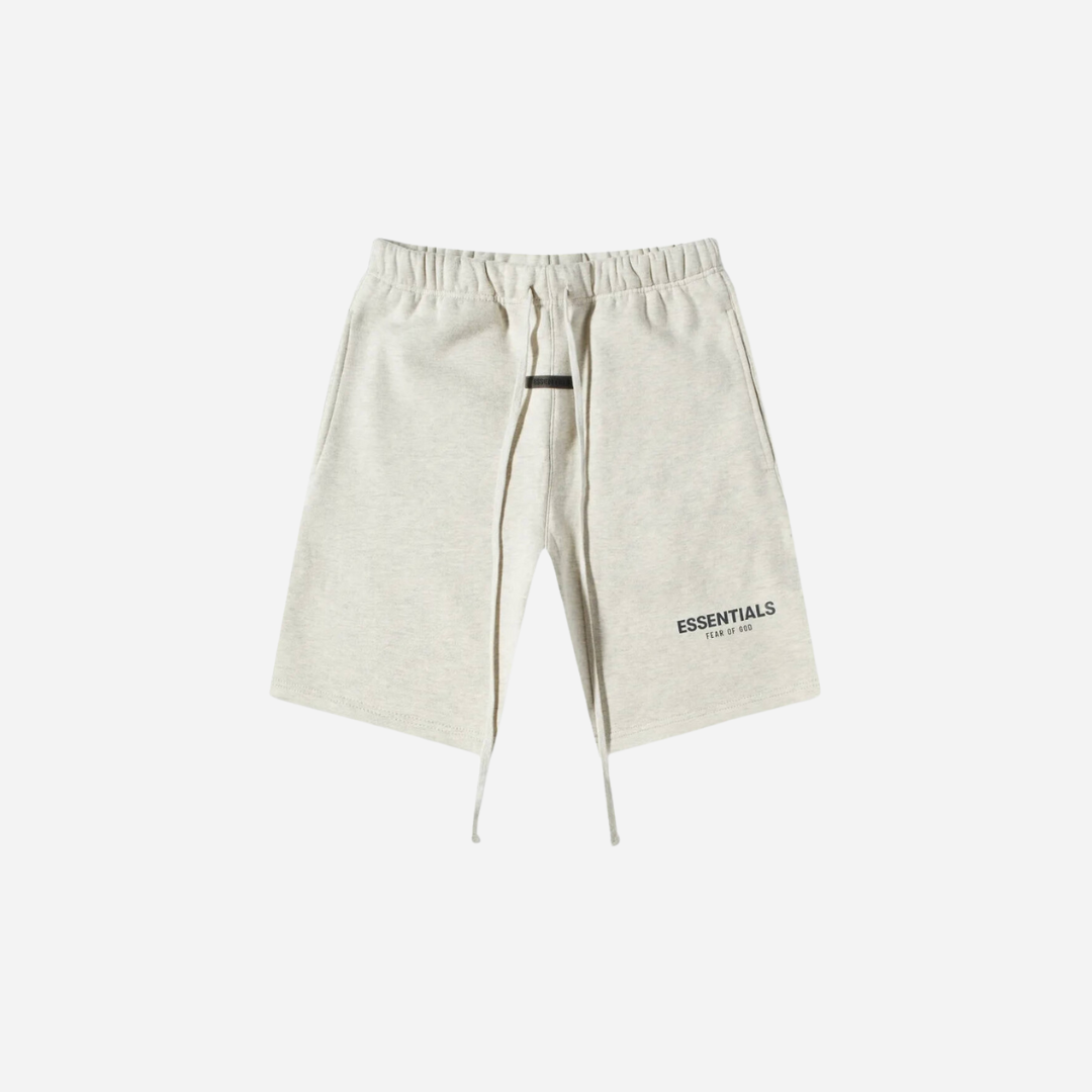 FEAR OF GOD ESSENTIALS SWEATSHORT LIGHT OATMEAL