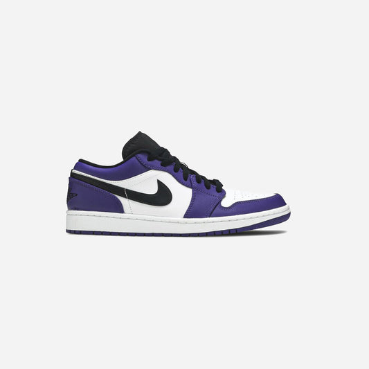 JORDAN 1 LOW COURT PURPLE WHITE