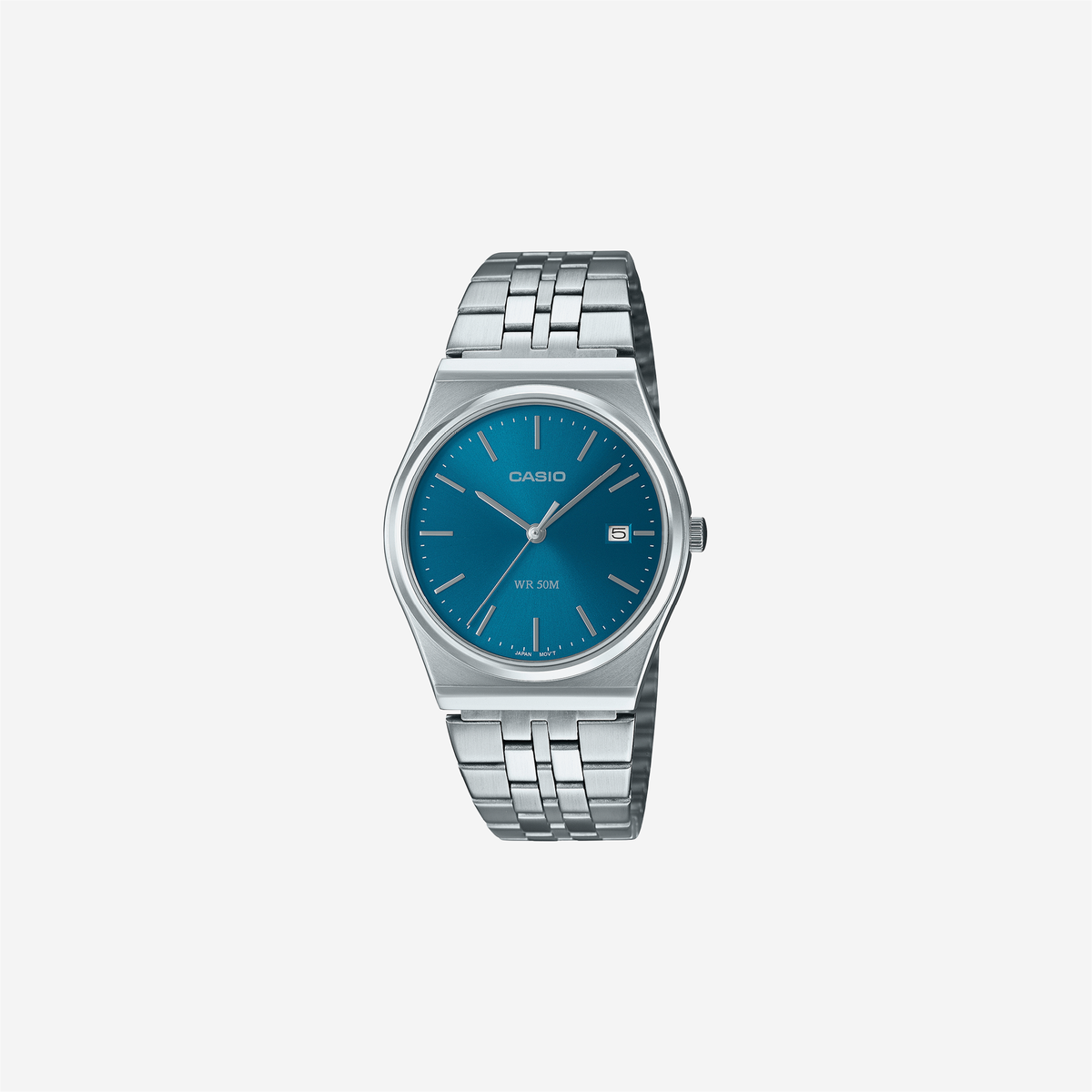 Casio Enticer MTP-B145D-2A2VDF Quartz Blue Dial Analog Stainless Steel Watch