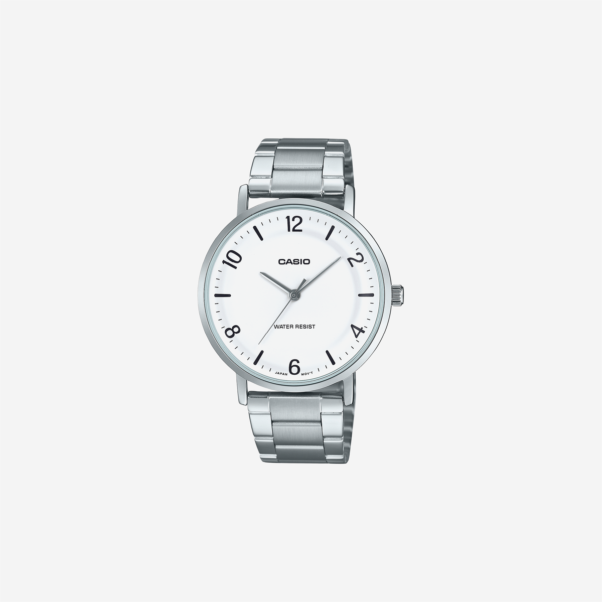 Casio Enticer MTP-VT03D-7BDF Quartz White Dial Analog Stainless Steel Watch