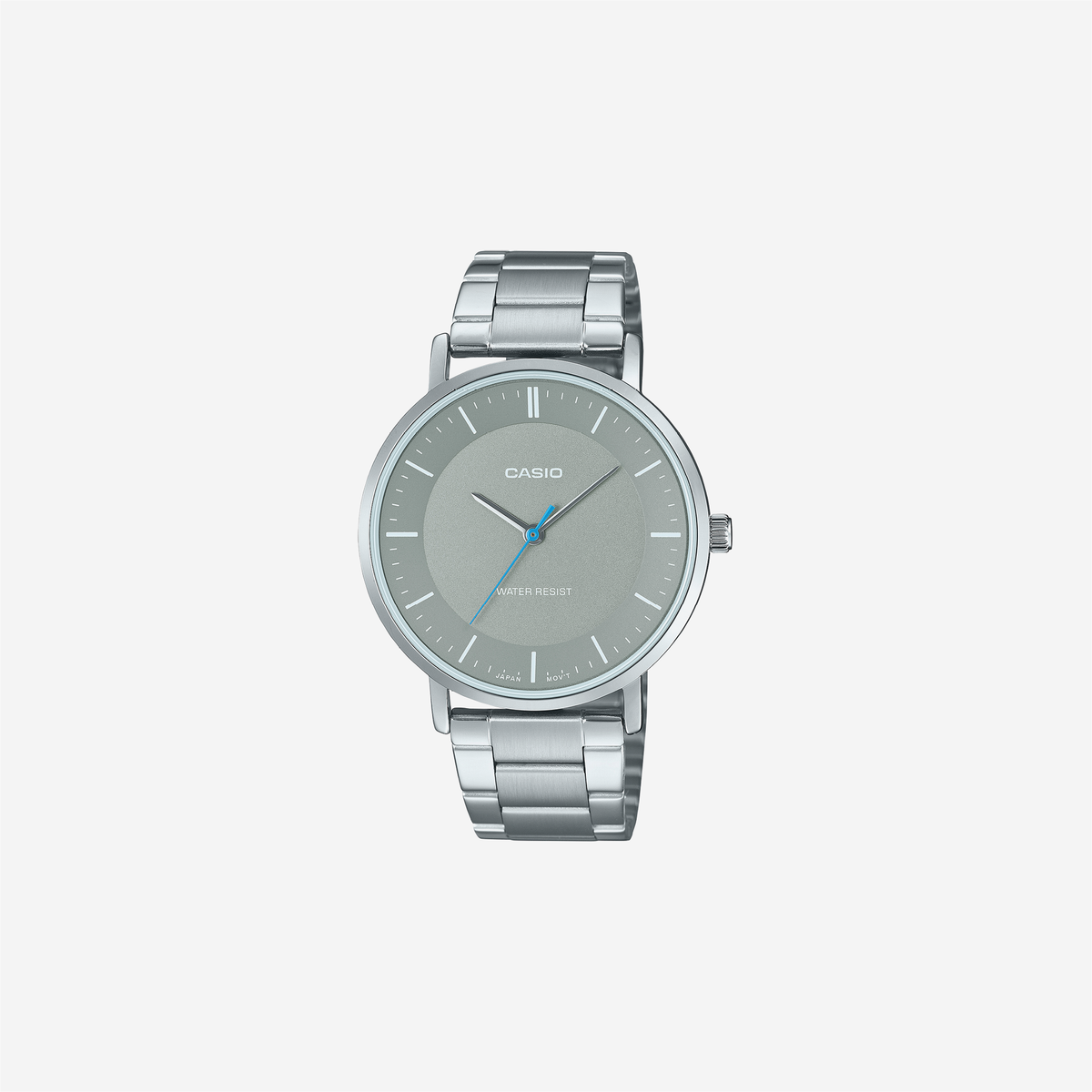 Casio Enticer MTP-VT04D-8EDF Quartz Grey Dial Analog Stainless Steel Watch