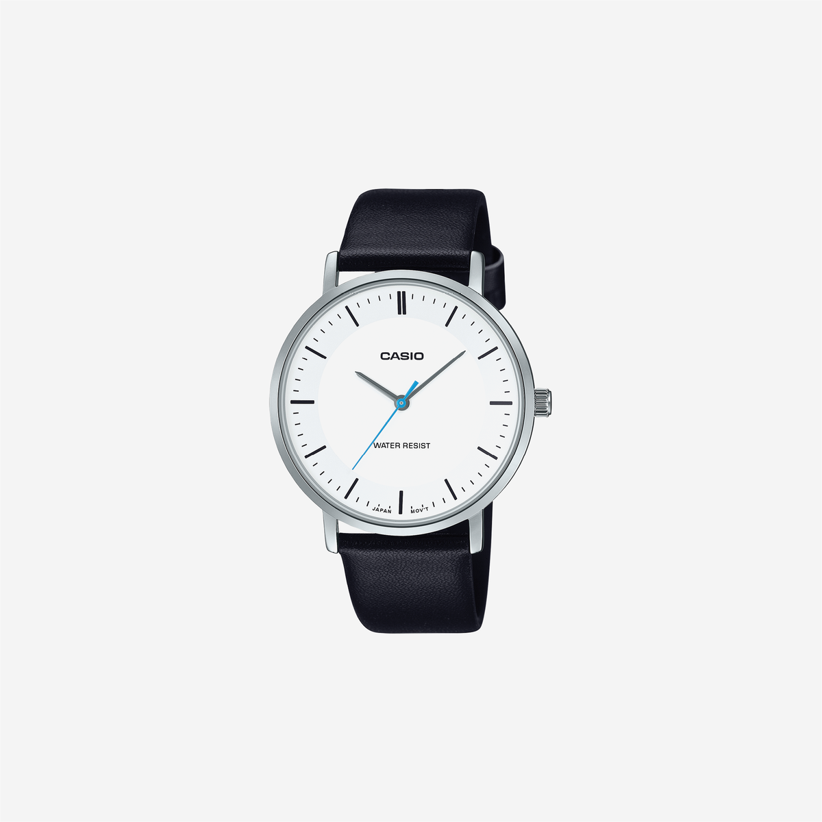 Casio Enticer MTP-VT04L-7EDF Quartz White Dial Analog Leather Watch