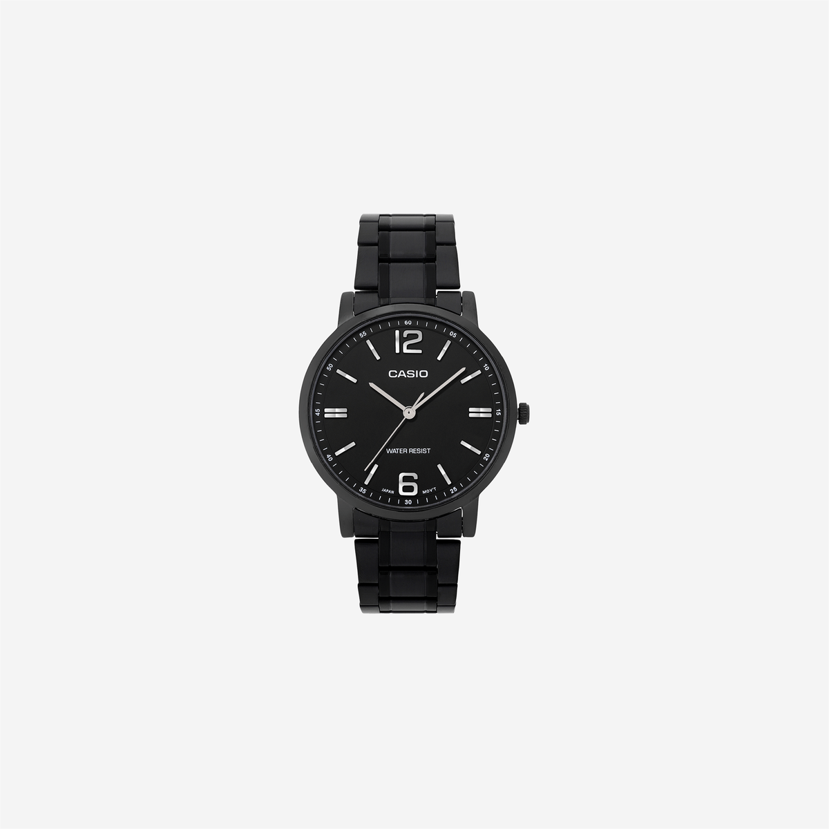 Casio Enticer MTP-SN5YB-1A Quartz Black Dial Analog Stainless Steel Watch