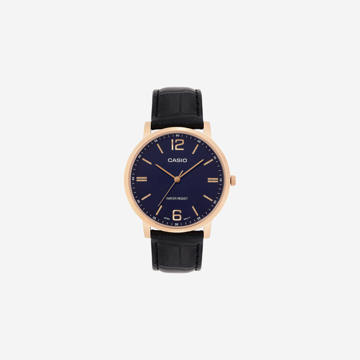 Casio Enticer MTP-SN5YRL-2A Quartz Blue Dial Analog Leather Watch