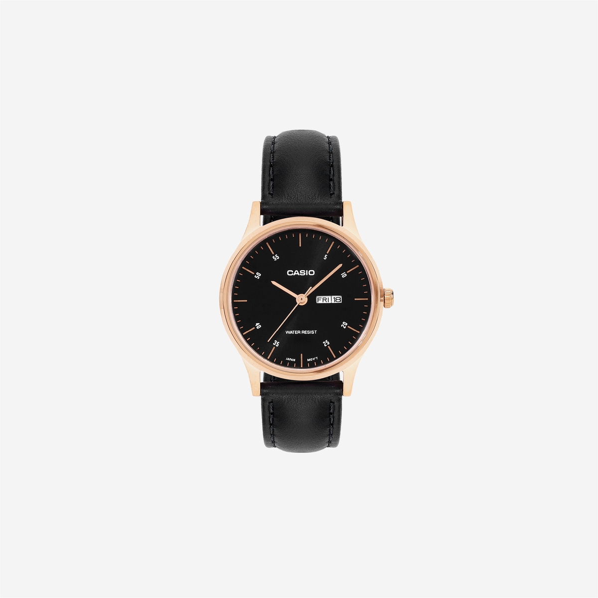 Casio LTP-SN8YRL-1B Quartz Black Dial Analog Leather Watch