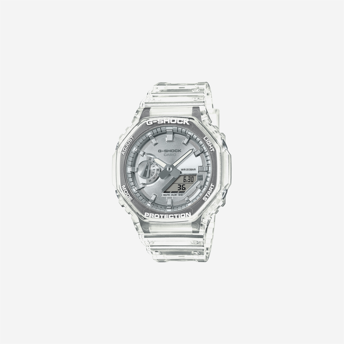 Casio G-Shock GA-2100BM-7A8DR Quartz Silver Dial Analog-Digital Resin Watch