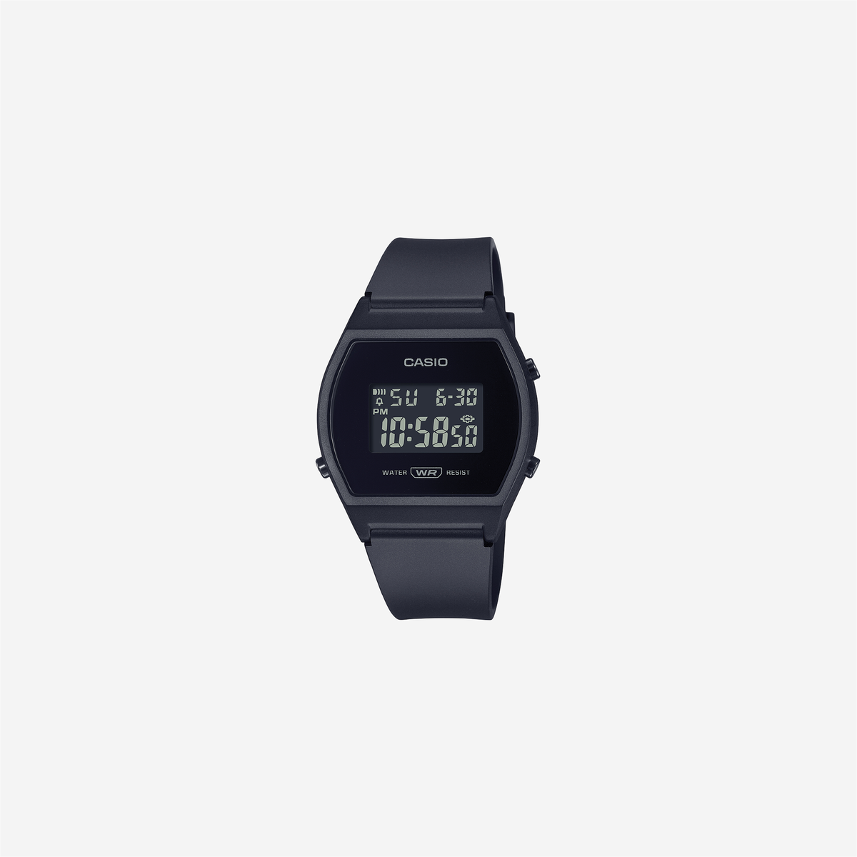 Casio Vintage LW-204-1BDF Quartz Black Dial Digital Resin Watch