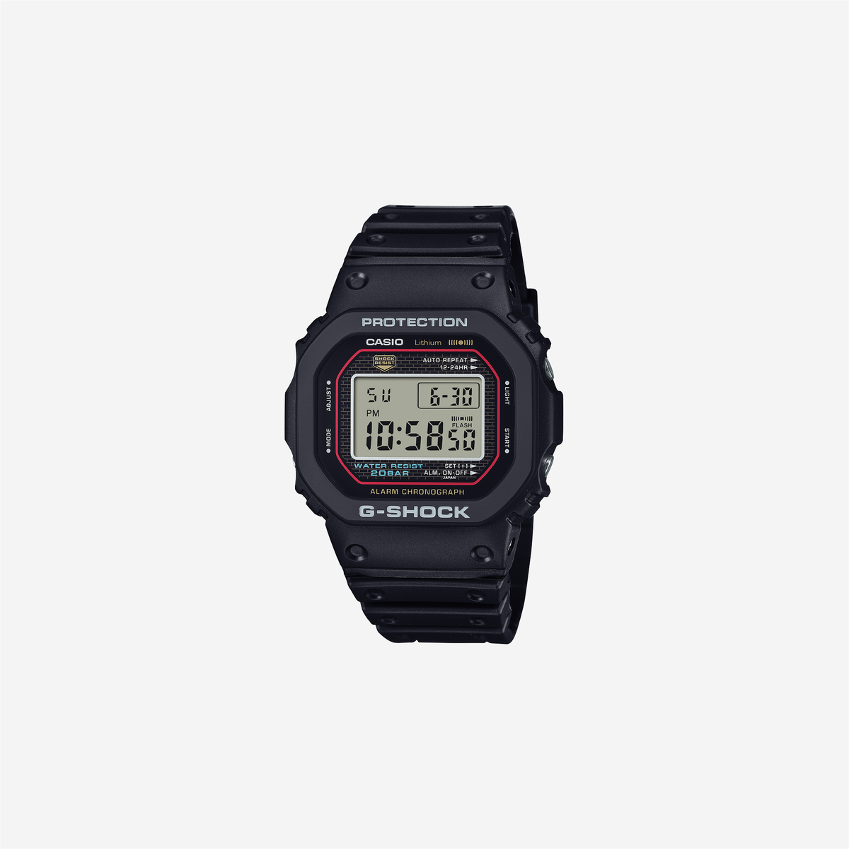 Casio G-Shock DW-5000R-1ADR Quartz Black Dial Digital Resin Watch