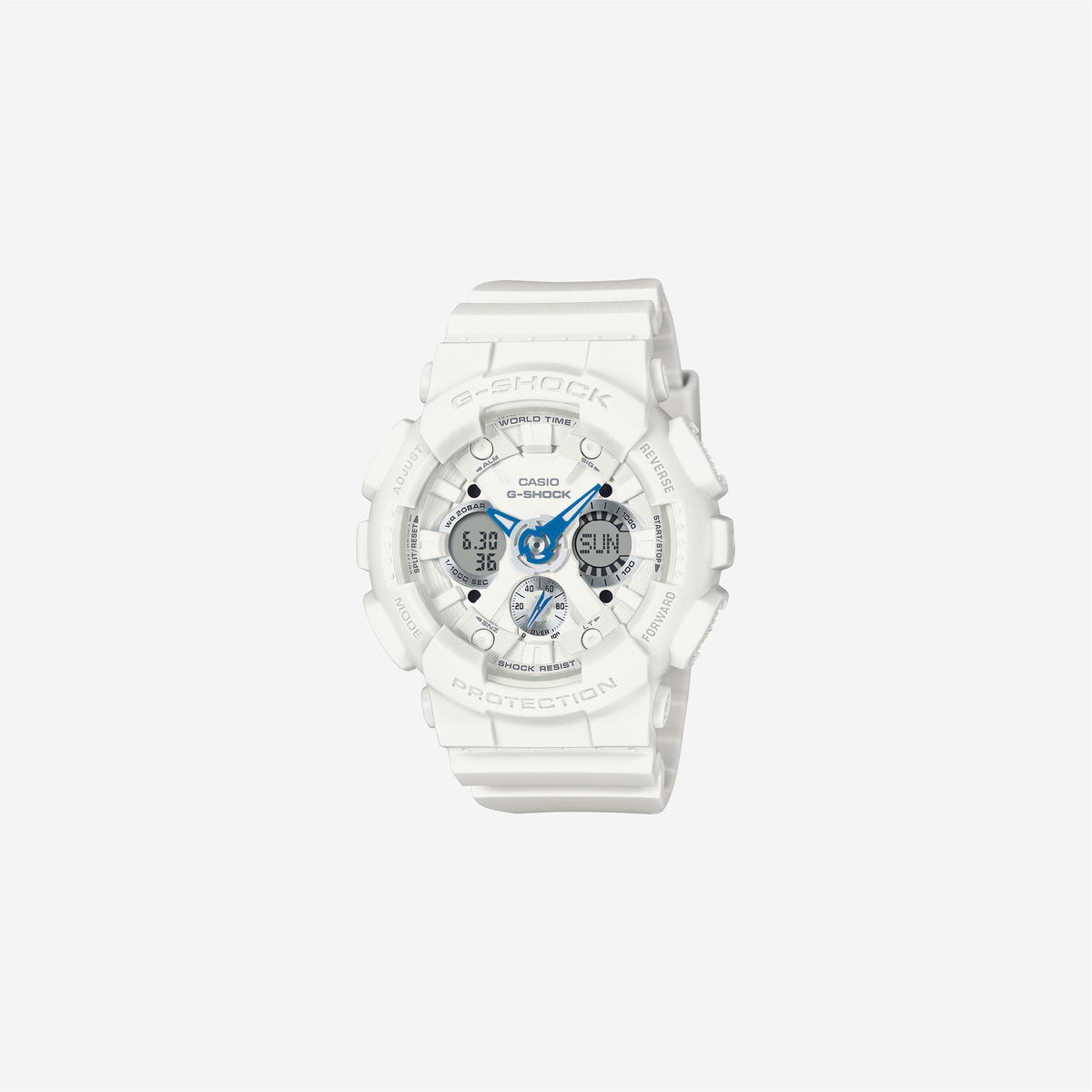 Casio G-Shock GMA-S120SA-7A2DR Quartz White Dial Analog-Digital Resin Watch