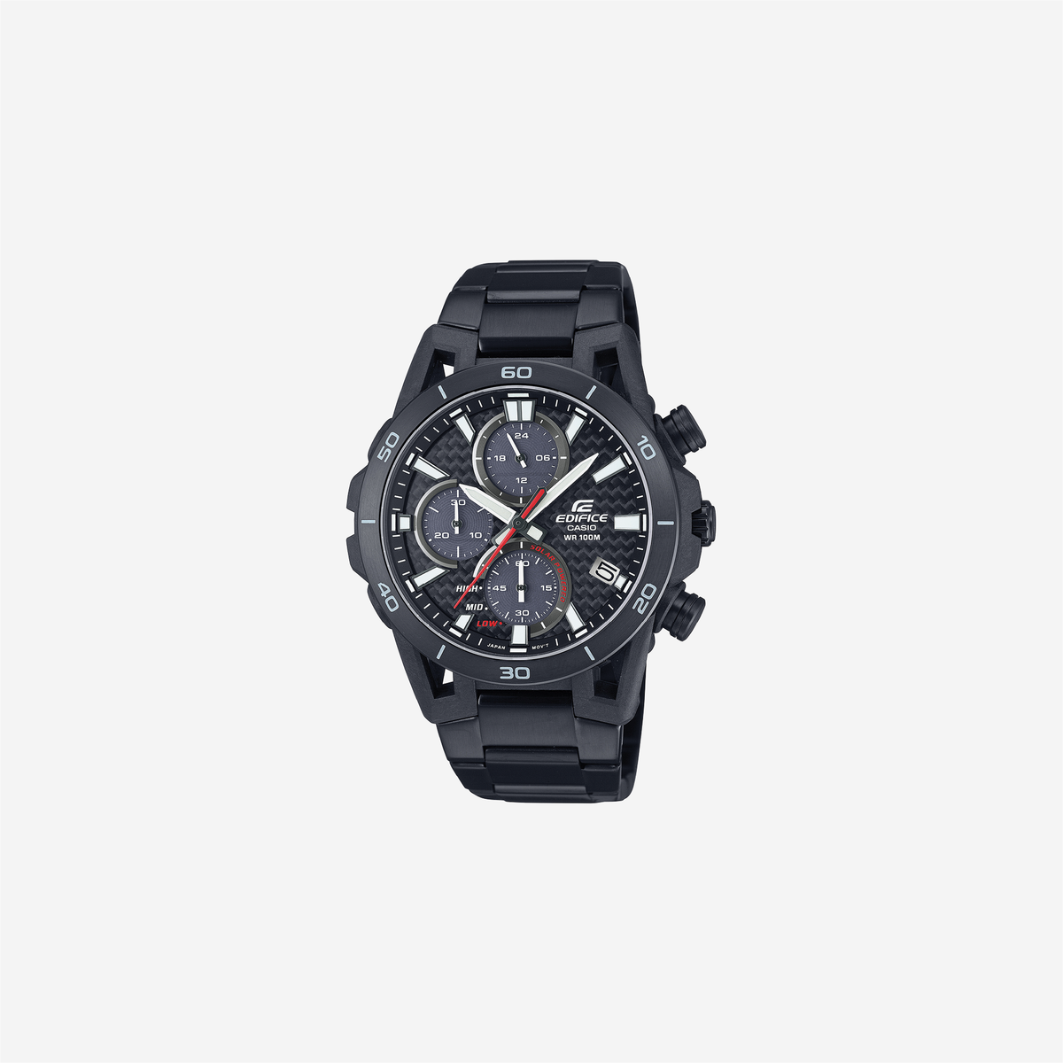 Casio Edifice EQS-960DC-1AVUDF Solar Black Dial Chronograph Stainless Steel Watch