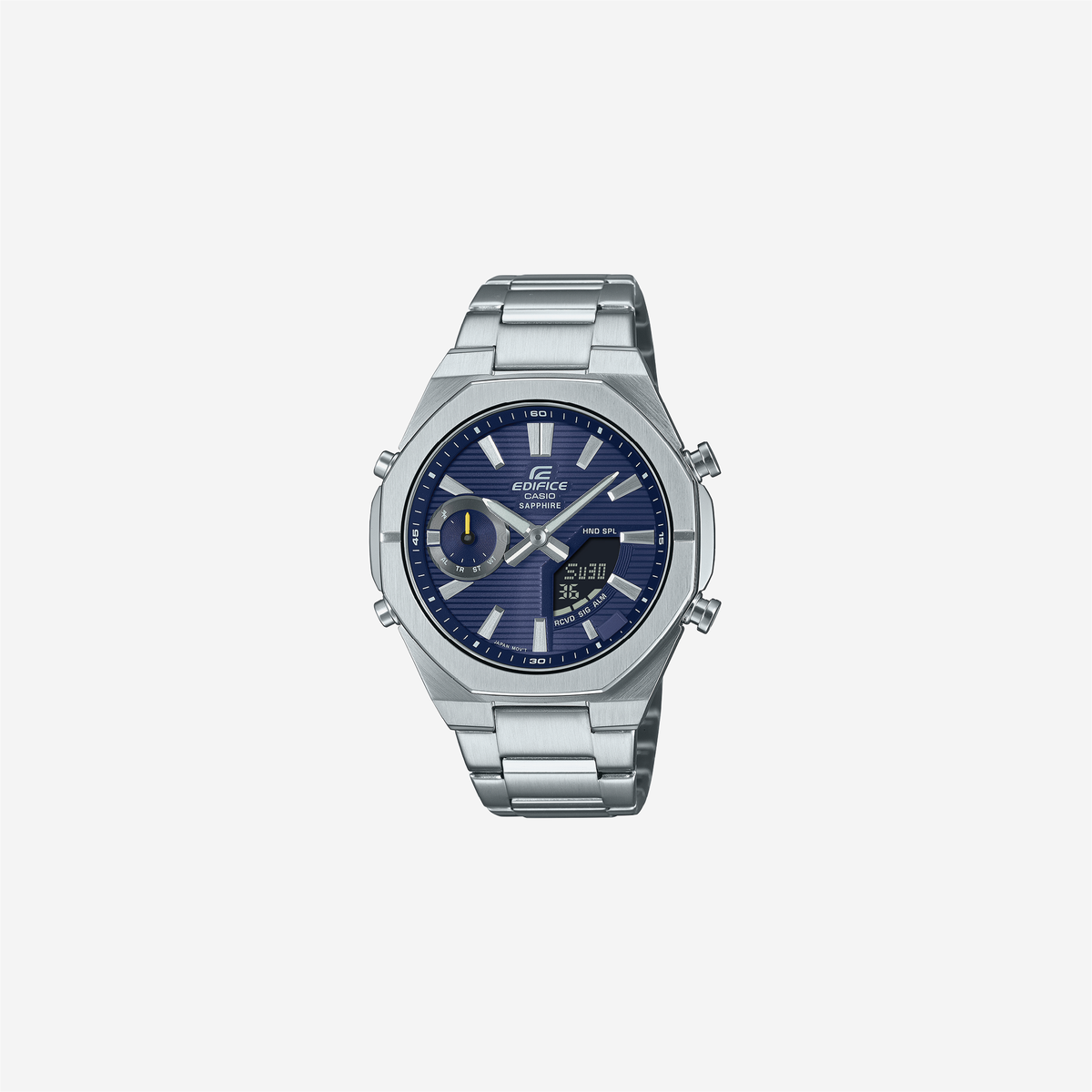 Casio Edifice ECB-S10D-2ADF Quartz Blue Dial Analog-Digital Stainless Steel Watch