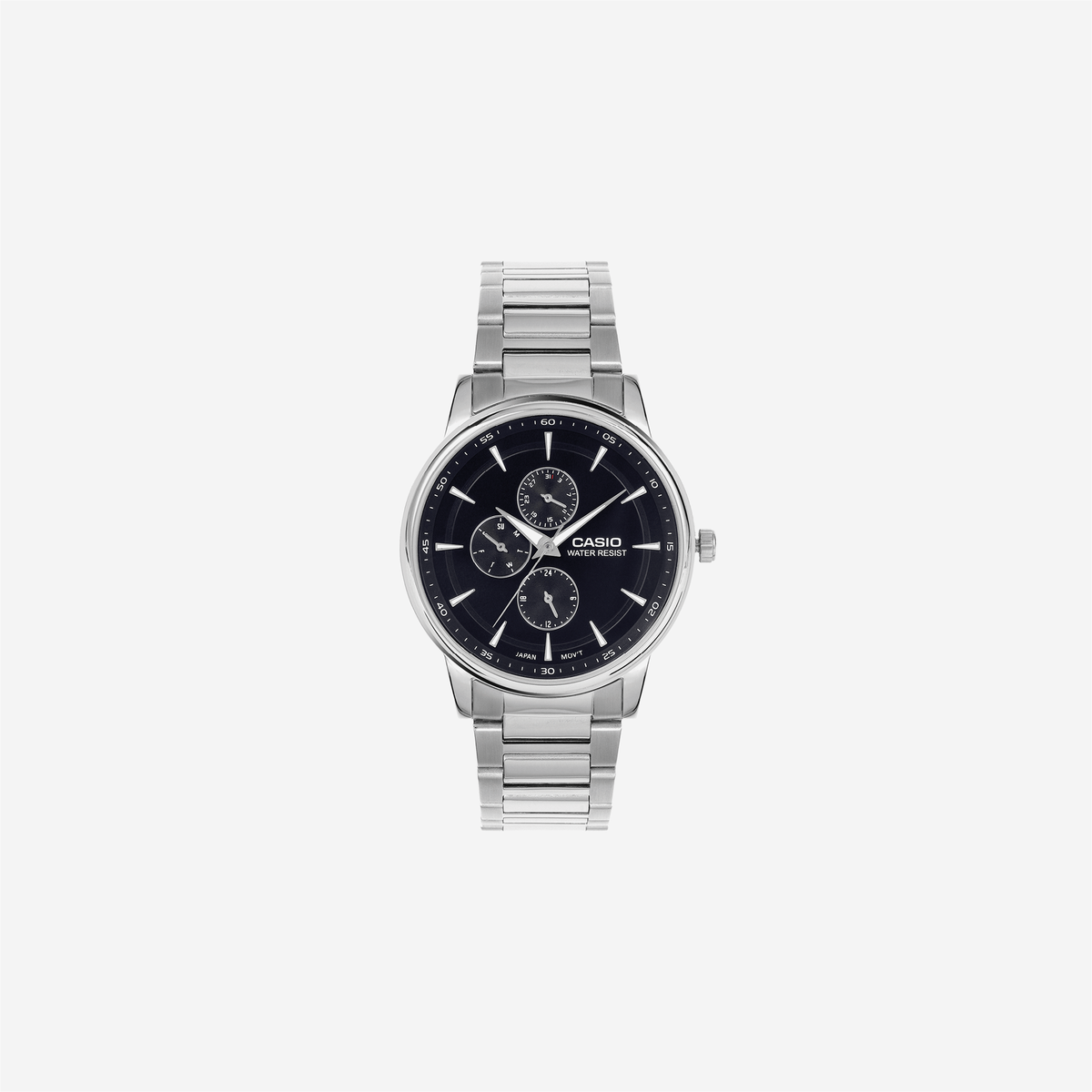 Casio Enticer MTP-SN3KD-2A Quartz Blue Dial Analog Stainless Steel Watch
