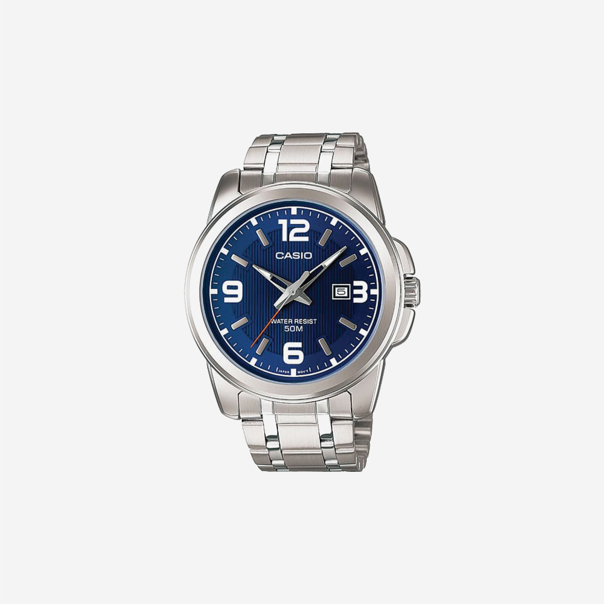 Casio Enticer MTP-1314D-2AVDF Quartz Blue Dial Analog Stainless Steel Watch