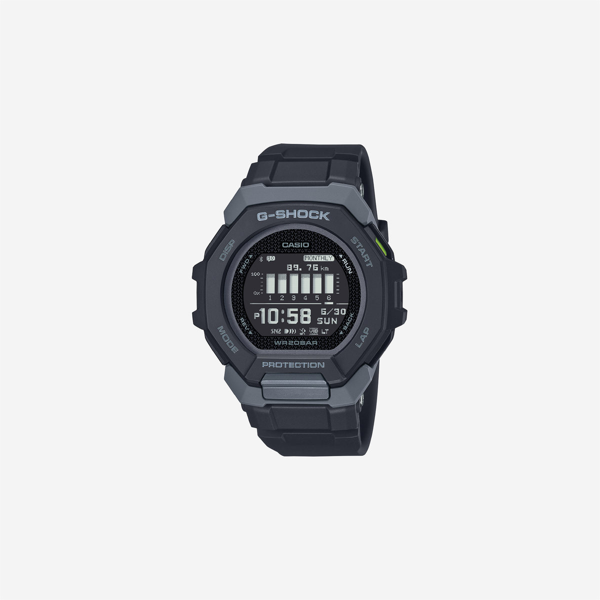 Casio G-Shock GBD-300-1DR Quartz Black Dial Digital Resin Watch