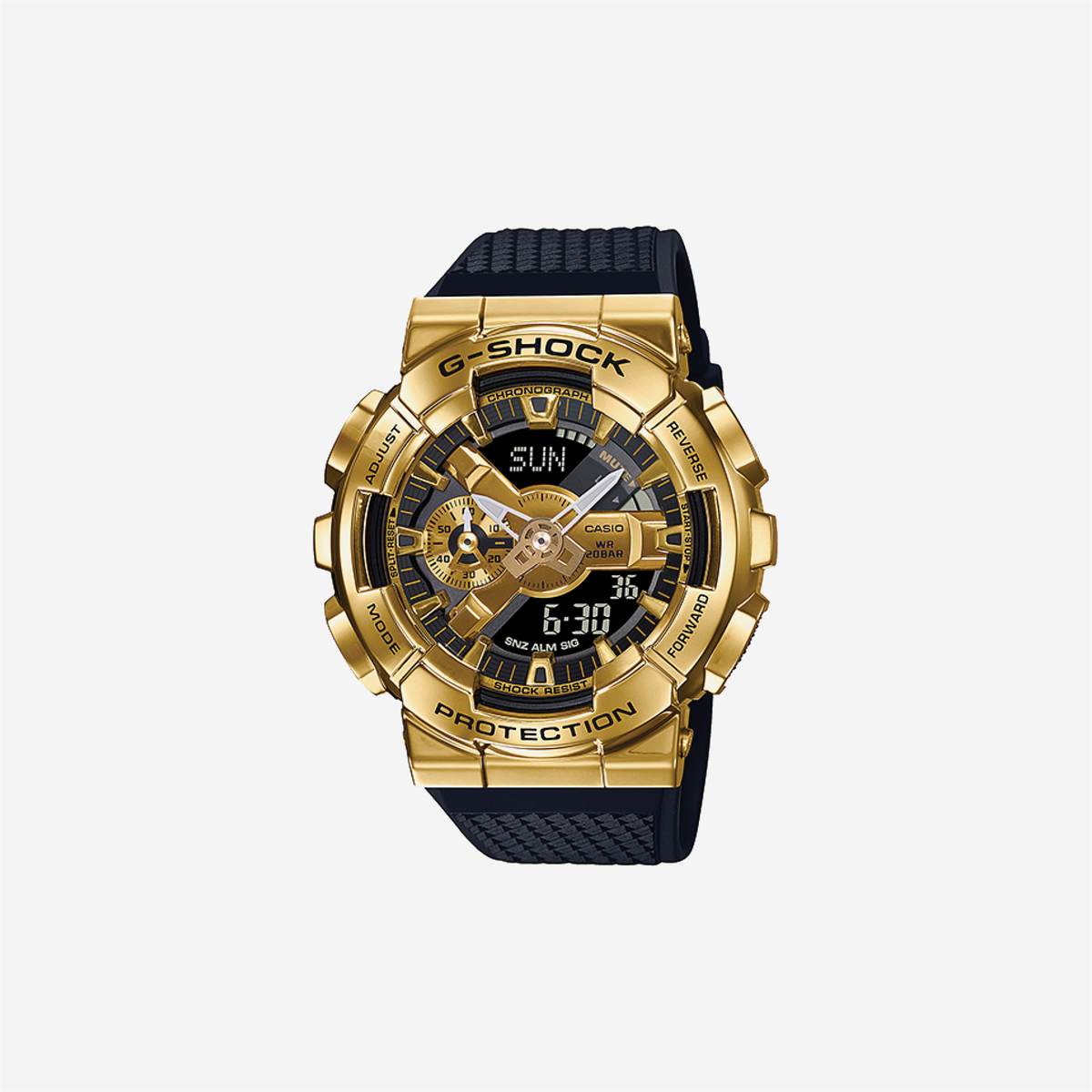 Casio G-Shock GM-110G-1A9DR Quartz Gold Dial Analog-Digital Resin Watch