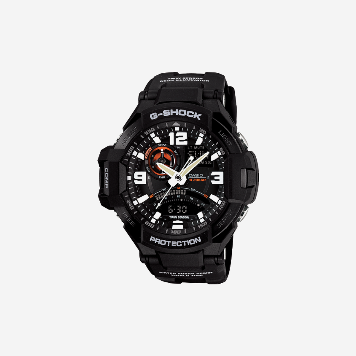 Casio G-Shock GA-1000-1ADR Quartz Black Dial Analog-Digital Resin Watch