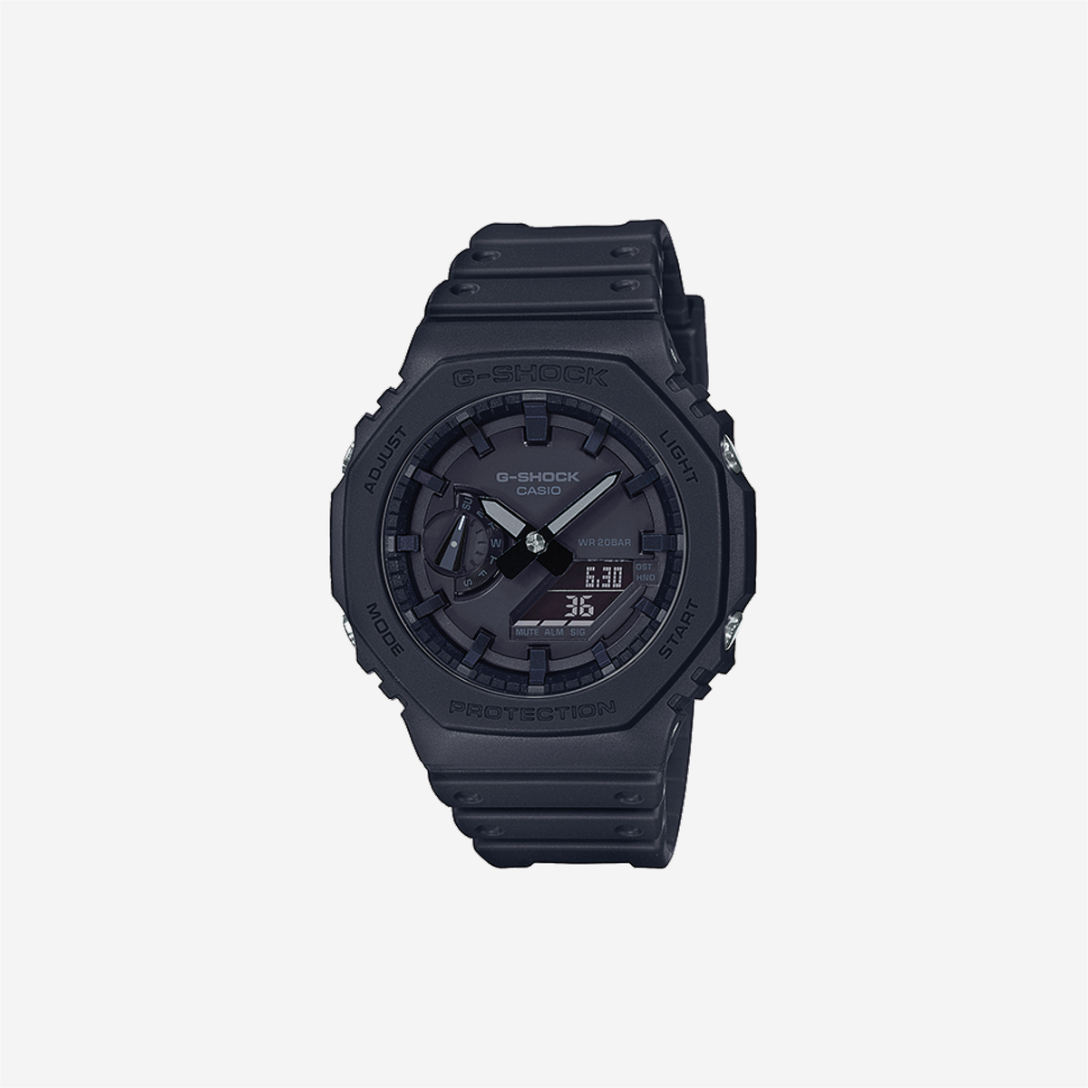 Casio G-Shock GA-2100-1A1DR Quartz Black Dial Analog-Digital Resin Watch